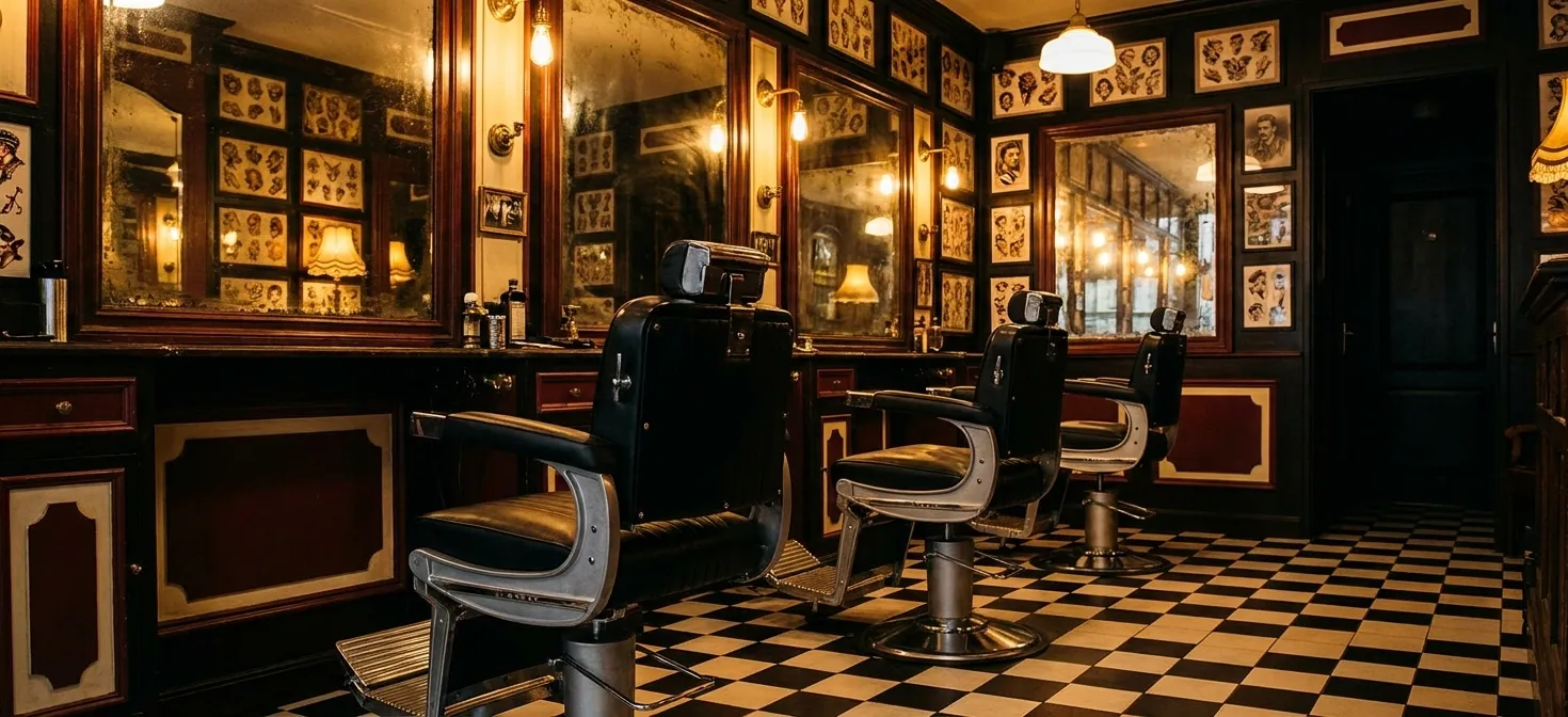 The barber chairs at Betty B.