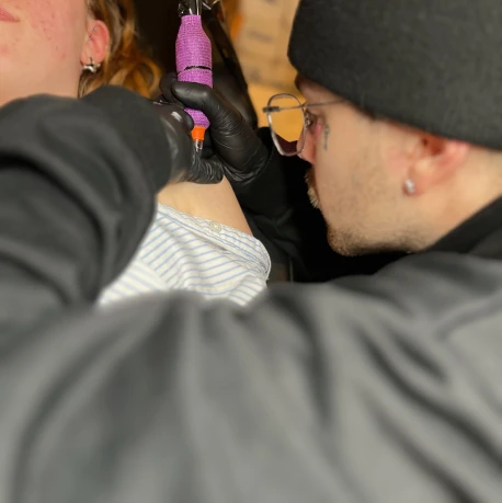 Custom design tattoo work at Betty B. Amsterdam